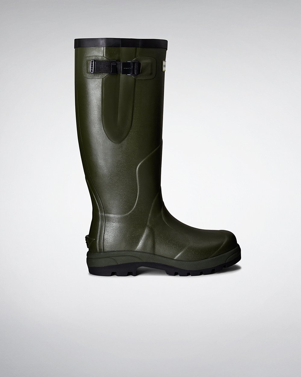 Women Hunter Balmoral Classic | Tall Rain Boots Dark Olive | NZ-69517-EBRM